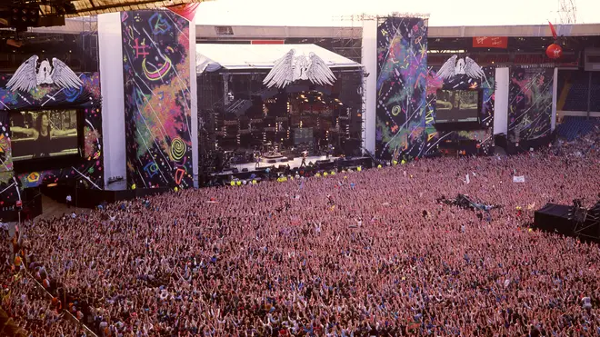 Freddie Mercury Tribute concert at Wembley Stadium, London, 20th April 1992.jpg