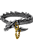  alchemy gothic ( ) a124 dragons lure bangle