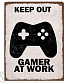  keep out gamer at work